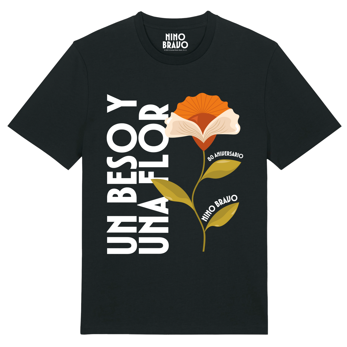 Camiseta "Un Beso Y Una Flor"