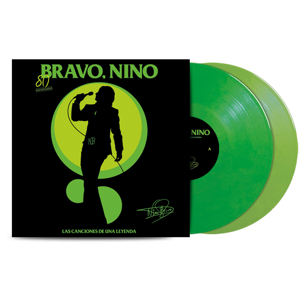 Bravo, Nino. Las Canciones de Una Leyenda. 80 Aniversario - Vinilo (Edición Limitada Color Verde Vivo y Verde Flúor 2LP)